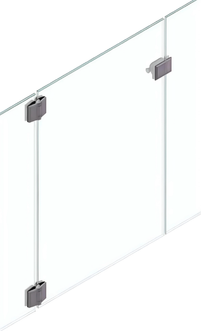 Loquet 180° vers maison (verre-à-verre)