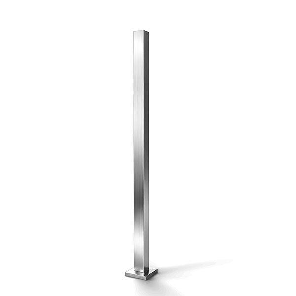 Poteau en acier inoxydable 2 x 2