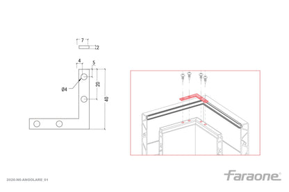 Jonction sabot Ninfa 90°
