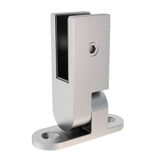 Pince ajustable verticale (mur à verre)