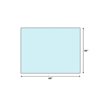 Panneau de verre clair 6 mm — Hauteur 46"